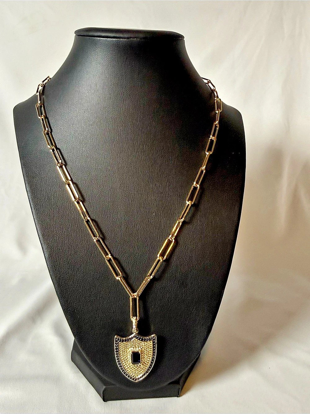 Self-Made Woman Gold-Tone Pendant Necklace NWT